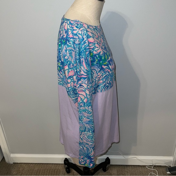 Lilly Pulitzer Finn Top Purple/Blue Print Size Small - Picture 2 of 8